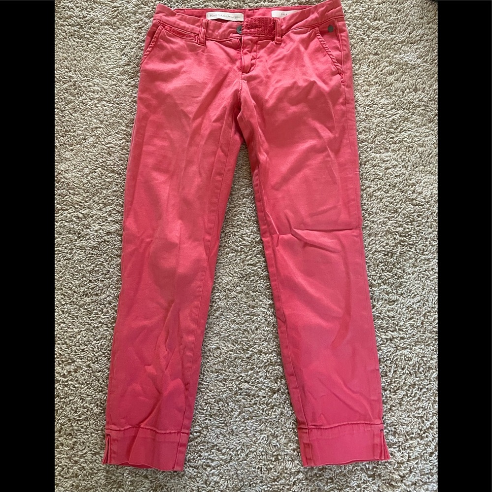 Pilcro and the Letterpress Red Chino Pants